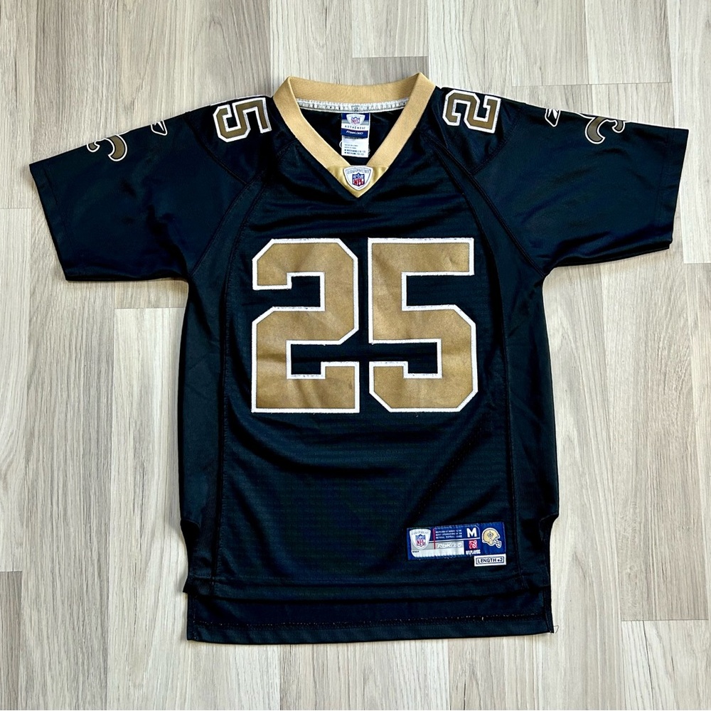 New Orleans Saints Reggie Bush NFL Reebok Stitched Jersey Youth Medium